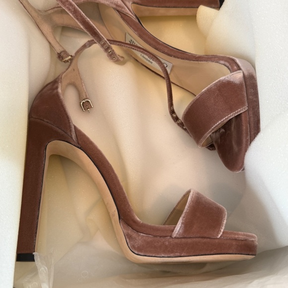 Jimmy Choo Misty Dusty Rose BRAND NEW - Size 7 - 4.5" Heel Platform COMFORTABLE - Picture 2 of 9